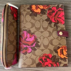 Coach notebook and pencil case